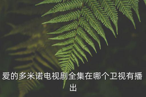 愛的多米諾電視劇全集在哪個衛視有播出