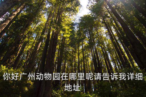 你好廣州動物園在哪里呢請告訴我詳細地址