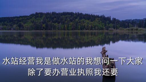 水站經營我是做水站的我想問一下大家除了要辦營業執照我還要