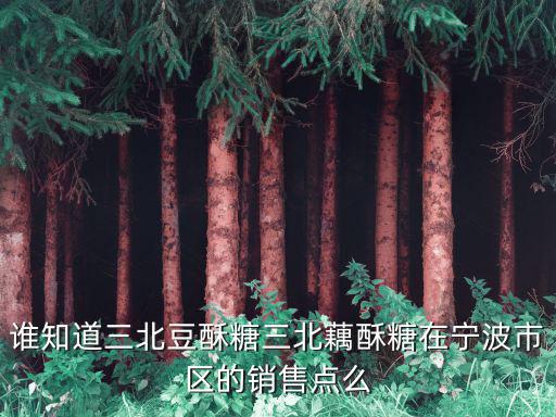 誰知道三北豆酥糖三北藕酥糖在寧波市區的銷售點么