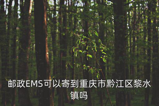 郵政EMS可以寄到重慶市黔江區黎水鎮嗎