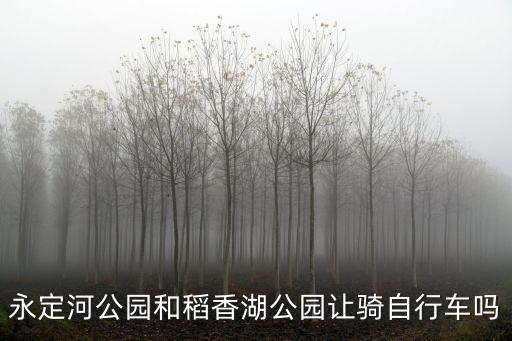 永定河公園和稻香湖公園讓騎自行車嗎