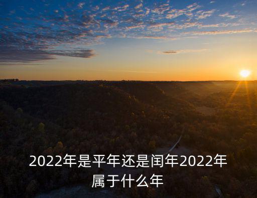 2022年是平年還是閏年2022年屬于什么年
