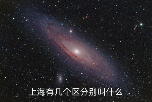 上海有幾個區分別叫什么