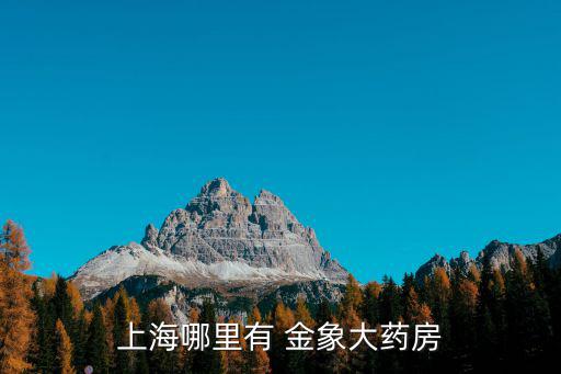 上海哪里有 金象大藥房