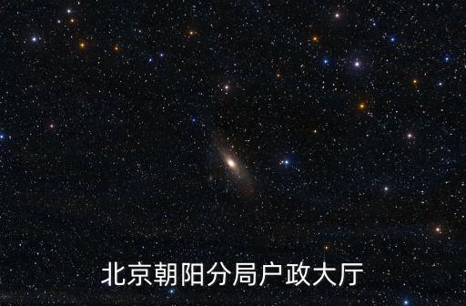 北京朝陽分局戶政大廳