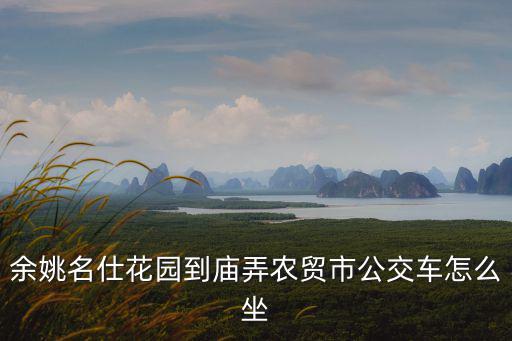 余姚名仕花園到廟弄農貿市公交車怎么坐
