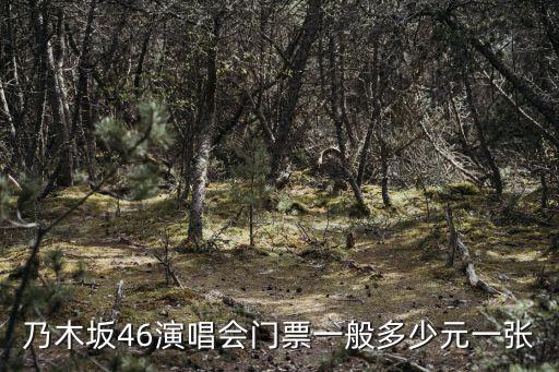 乃萬線上演唱會(huì)，乃木坂46演唱會(huì)門票一般多少元一張