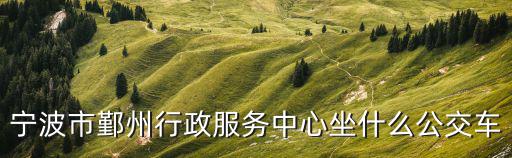 寧波市鄞州行政服務中心坐什么公交車