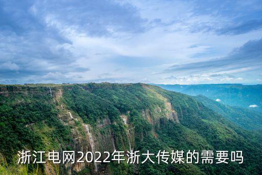 浙江電網2022年浙大傳媒的需要嗎