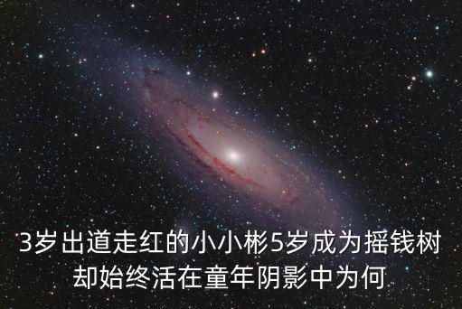3歲出道走紅的小小彬5歲成為搖錢樹卻始終活在童年陰影中為何