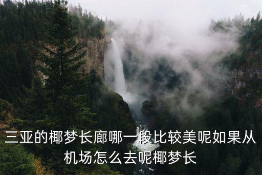 三亞的椰夢長廊哪一段比較美呢如果從機場怎么去呢椰夢長