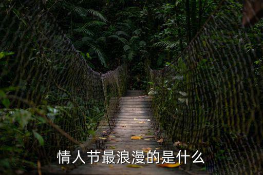 情人節最浪漫的是什么