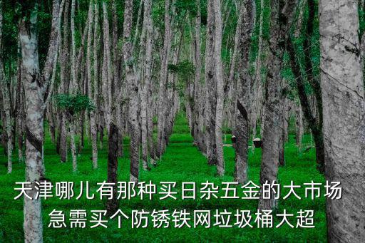 天津哪兒有那種買日雜五金的大市場 急需買個防銹鐵網垃圾桶大超