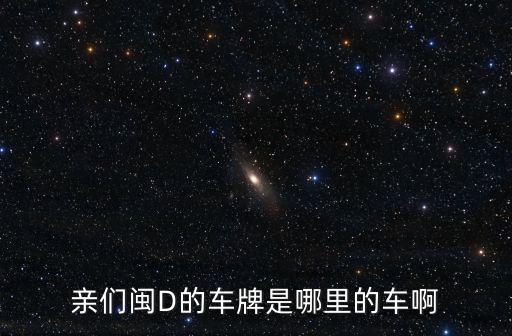 親們閩D的車牌是哪里的車啊