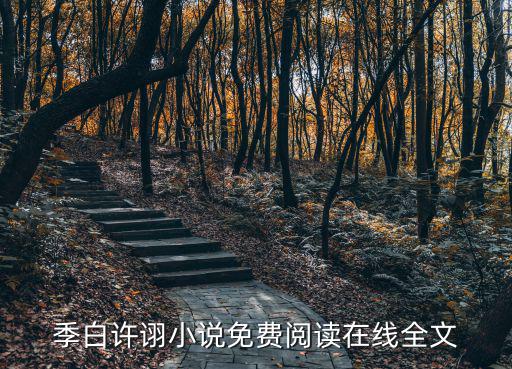 季白許詡小說免費閱讀在線全文