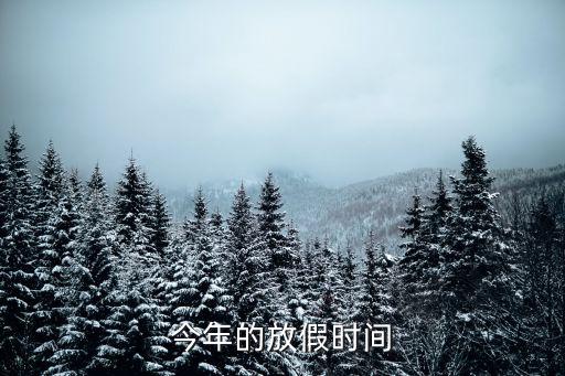 今年的放假時間