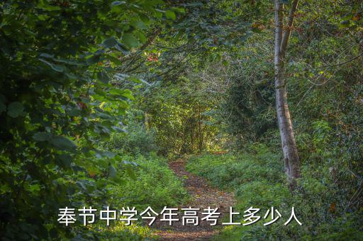 奉節中學今年高考上多少人