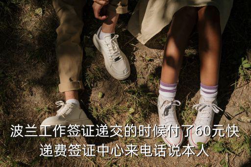 波蘭工作簽證遞交的時候付了60元快遞費簽證中心來電話說本人