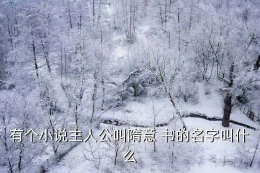 隋意，隋意是干什么的啊