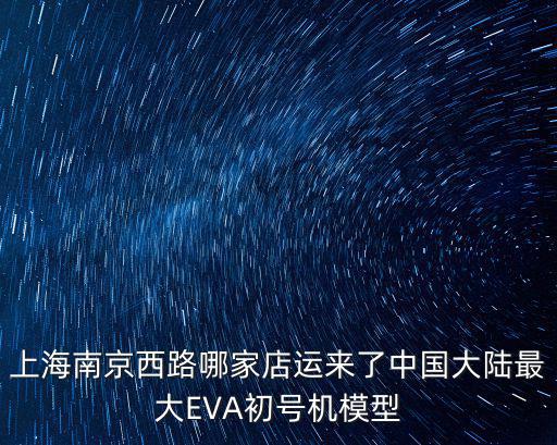 上海南京西路哪家店運來了中國大陸最大EVA初號機模型