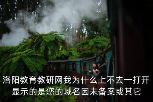 洛陽教育教研網我為什么上不去一打開顯示的是您的域名因未備案或其它