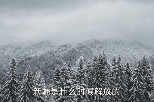 新疆是什么時候解放的