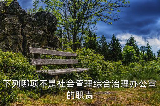下列哪項(xiàng)不是社會(huì)管理綜合治理辦公室的職責(zé)