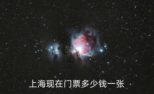 上海現在門票多少錢一張