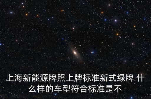 上海綠牌，上海綠牌照是什么車