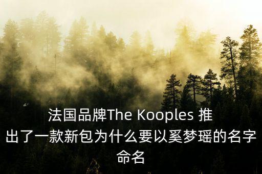 法國品牌The Kooples 推出了一款新包為什么要以奚夢瑤的名字命名