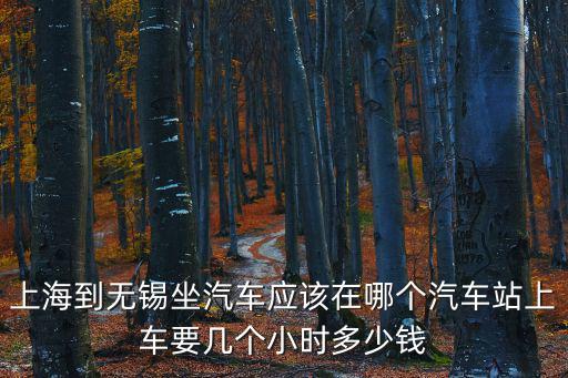 上海到無錫坐汽車應(yīng)該在哪個(gè)汽車站上車要幾個(gè)小時(shí)多少錢