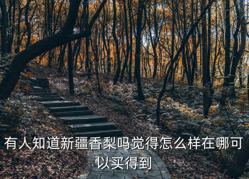 新疆香梨，新疆香梨是什么品種