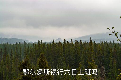 鄂爾多斯銀行六日上班嗎