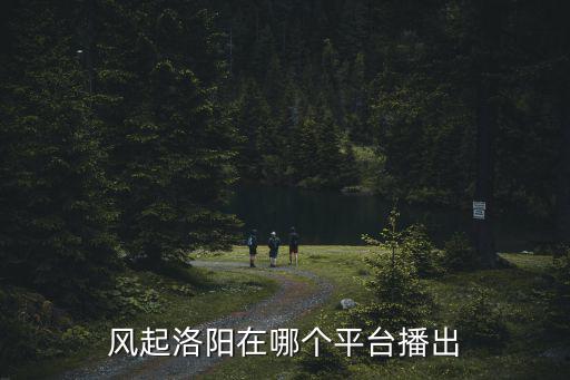 風起洛陽在哪個平臺播出