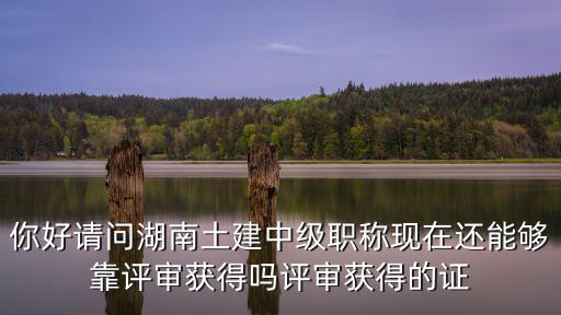 你好請問湖南土建中級職稱現(xiàn)在還能夠靠評審獲得嗎評審獲得的證