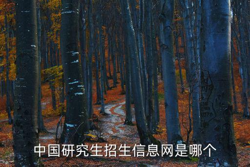 中國研究生招生網，中國研究生招生信息網
