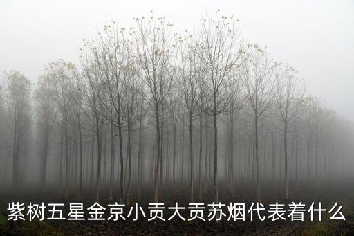 紫樹五星金京小貢大貢蘇煙代表著什么