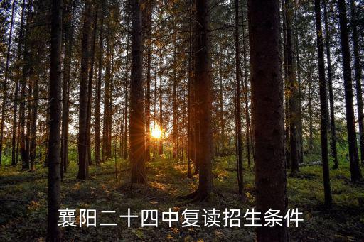 襄陽二十四中復讀招生條件