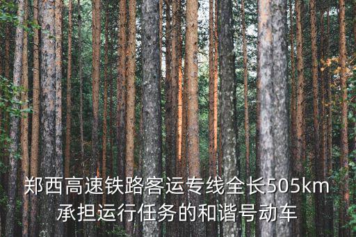 鄭西高速鐵路客運專線全長505km承擔運行任務的和諧號動車