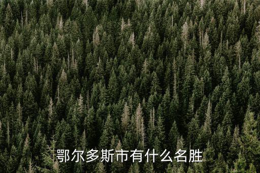 鄂爾多斯市有什么名勝