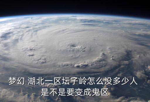夢幻 湖北一區壇子嶺怎么沒多少人 是不是要變成鬼區