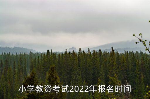 小學(xué)教資考試2022年報(bào)名時(shí)間