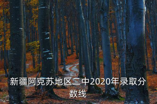 新疆阿克蘇地區二中2020年錄取分數線