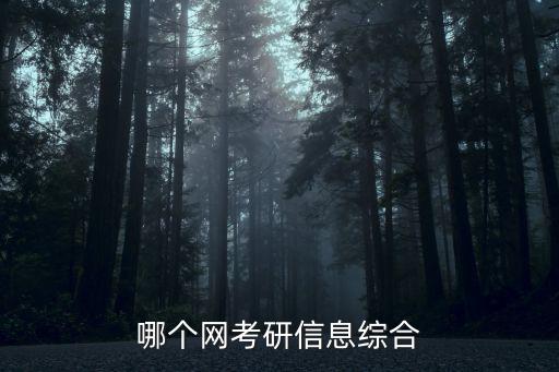 哪個(gè)網(wǎng)考研信息綜合