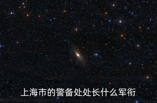上海市的警備處處長什么軍銜
