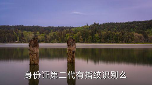 身份證指紋，身份證第二代有指紋識別么