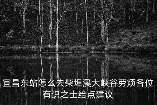 宜昌東站怎么去柴埠溪大峽谷勞煩各位有識之士給點建議