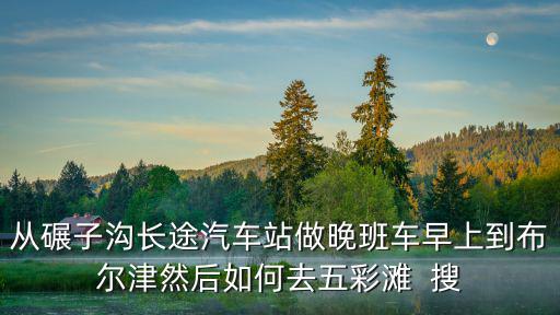 從碾子溝長途汽車站做晚班車早上到布爾津然后如何去五彩灘  搜