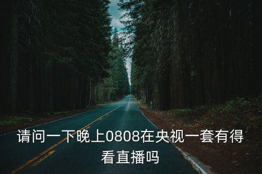 請(qǐng)問(wèn)一下晚上0808在央視一套有得看直播嗎